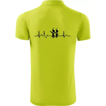 Pánská košile EKG synchronizované plavání - Polokošile Victory sportovní (dresovina) - XL ( Limetková )