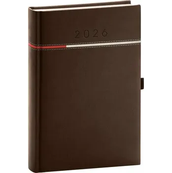 Diář Denní diář 2026 Tomy hnědo-červený