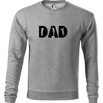 Pánská mikina Golf dad - Mikina Essential pánská - L ( Tmavě šedý melír )