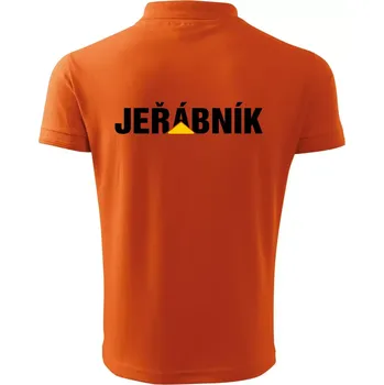 Pánská košile Jeřábník nápis - Polokošile pánská Pique Polo 203 - 3XL ( Oranžová )