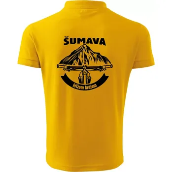 Pánská košile Šumava křížem krážem - Polokošile pánská Pique Polo 203 - 4XL ( Žlutá )