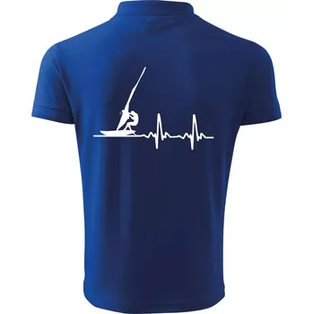Pánská košile EKG Windsurfing - Polokošile pánská Pique Polo 203 - 4XL ( Královská modrá )