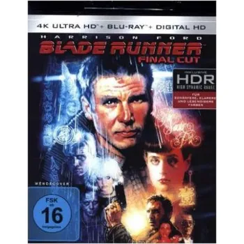 Blu-ray film Blade Runner: Final Cut 4K, 1 UHD-Blu-ray + 1 Blu-ray – Ridley Scott,Harrison Ford,Sean Young,Rutger Hauer (DE)