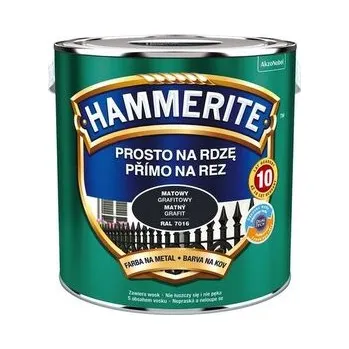 barva na kov Hammerite Přímo na rez hladký 2,5l Grafitový