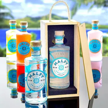 výroba alkoholu Malfy Gin v Dárkové Kazetě Standardní víko