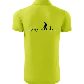 Pánská košile EKG detektor - Polokošile Victory sportovní (dresovina) - 2XL ( Limetková )