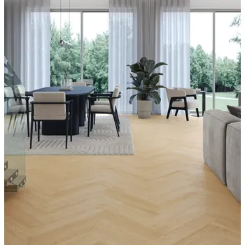 vinylová podlaha Vinylová SPC podlaha Barlinek Next Step Herringbone - Cream Oak s integrovanou podložkou