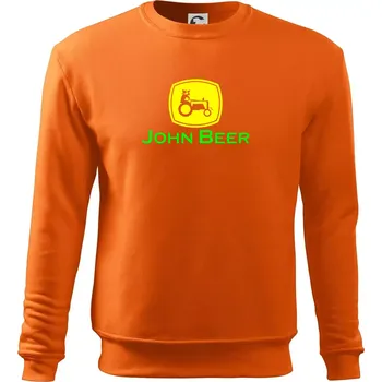 Pánská mikina John Beer traktor - Mikina Essential pánská - S ( Oranžová )