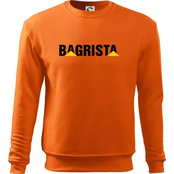 Pánská mikina Bagrista nápis - Mikina Essential pánská - M ( Oranžová )