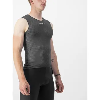 Cyklistické oblečení Cyklistické triko - první vrstva CASTELLI PRO MESH 2.0 SLEEVELESS - black XL