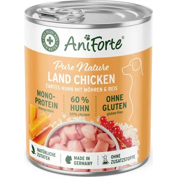AniForte Mokré krmivo LandChicken - kuřecí maso s mrkví (400 g - 800 g) Počet a hmotnost: 1 x 400g