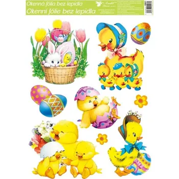 Okenní dekorace Okenní fólie velikonoční 30 x 42 cm obrázek 1