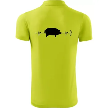 Pánská košile EKG gril - Polokošile Victory sportovní (dresovina) - XL ( Limetková )