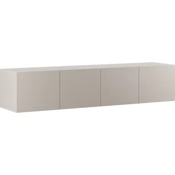 Televizní stolek Marckeric Béžový lakovaný TV stolek Daroca 180 x 35 cm