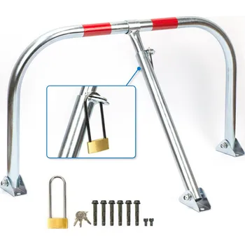 Plotový sloupek VERDA Kovová sklopná parkovací zábrana 43 cm / 76 cm SN1804