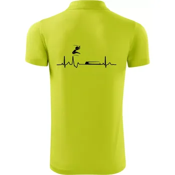 Pánská košile EKG skok do dálky - Polokošile Victory sportovní (dresovina) - S ( Limetková )