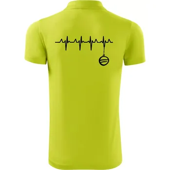 Pánská košile EKG Vánoční ozdoba - Polokošile Victory sportovní (dresovina) - M ( Limetková )