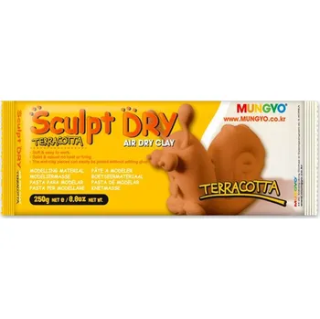 Modelovací hmota Modelovací hmota MUNGYO 250g, samotvrdnoucí, terracotta