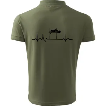 Pánská košile EKG skok do výšky - Polokošile pánská Pique Polo 203 - 2XL ( Khaki )