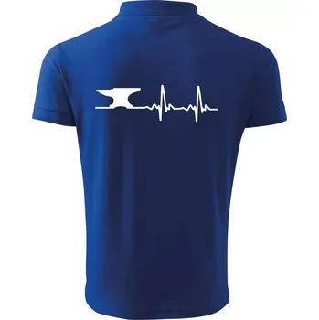 Pánská košile EKG kovář - Polokošile pánská Pique Polo 203 - 5XL ( Královská modrá )