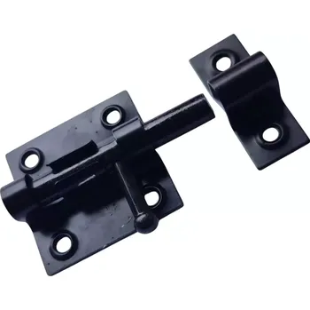 petlice a závora Závora stavební 140x38 mm, černá