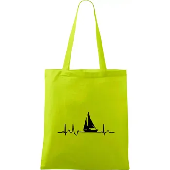 EKG plachetnice - Taška bavlněná - 42 x 38 cm ( Limetková )