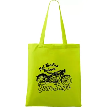 Put The Fun Between Your Legs Moto - Taška bavlněná - 42 x 38 cm ( Limetková )