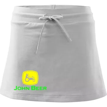 Dámská sukně John Beer traktor - Sportovní sukně - two in one - L ( Bílá )