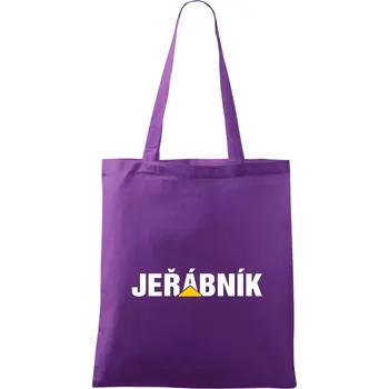 Jeřábník nápis - Taška bavlněná - 42 x 38 cm ( Fialová )