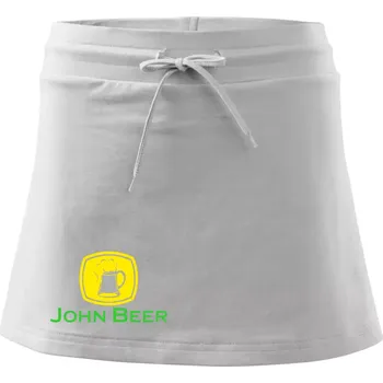 Dámská sukně John Beer - Pivo - Sportovní sukně - two in one - XS ( Bílá )
