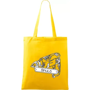 Nákupní taška Šikula vrtačka - Taška bavlněná - 42 x 38 cm ( Žlutá )