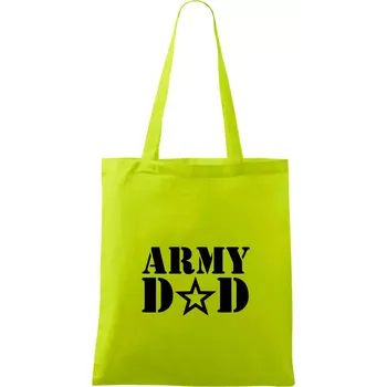 Army dad - Taška bavlněná - 42 x 38 cm ( Limetková )