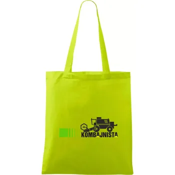 Kombajnista zelená a žlutá - Taška bavlněná - 42 x 38 cm ( Limetková )