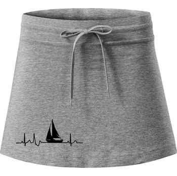 Dámské oblečení EKG plachetnice - Sportovní sukně - two in one - L ( Tmavě šedý melír )