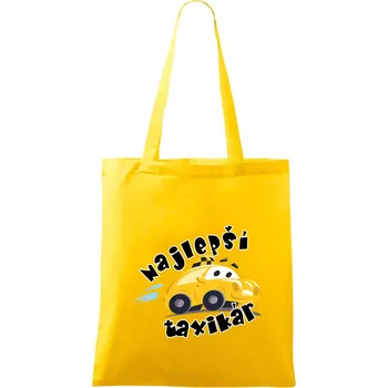 Nejlepší taxikář kreslený - Taška bavlněná - 42 x 38 cm ( Žlutá )