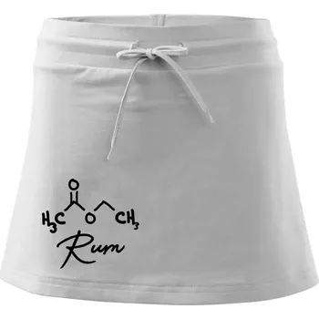 Dámská sukně Barová chemie - rum - Sportovní sukně - two in one - L ( Bílá )