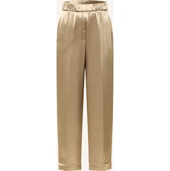 Dámské kalhoty Peserico Dámské Saténové Culotte Kalhoty, béžová, 38