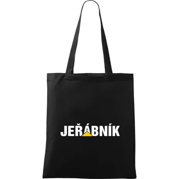 Nákupní taška Jeřábník nápis - Taška bavlněná - 42 x 38 cm ( Černá )