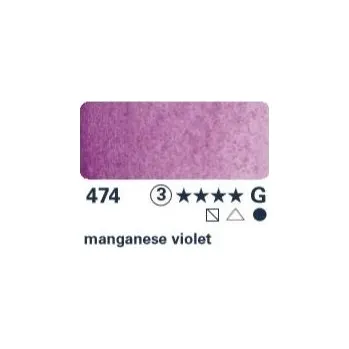 Vodová barva Akvarelová barva Horadam 1/2 – 474 manganese violet (Akvarelová barva Horadam 1/2 – 474 manganese violet)