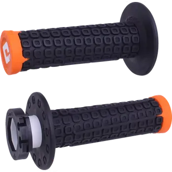 grip Motokrosové rukojeti - gripy s lock-on systémem ODI NOMAD LOCK ON barva černá/oranžová - pár (Rukojeti na řidítka, ručky na moto )