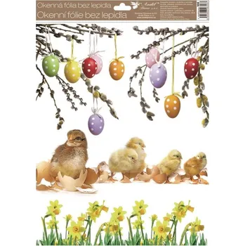 Okenní dekorace Okenní fólie kočičky a živá zvířátka 30 x 42 cm obrázek 4