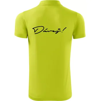 Pánská košile Řekni to - Dávej - Polokošile Victory sportovní (dresovina) - L ( Limetková )