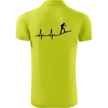 Pánská košile EKG skialpinismus - Polokošile Victory sportovní (dresovina) - 3XL ( Limetková )