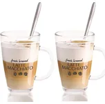 Sada 2 sklenic se lžičkou Latte 300 ml
