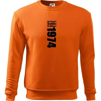 Pánská mikina Limited edition 1974 pruh - Mikina Essential pánská - 2XL ( Oranžová )