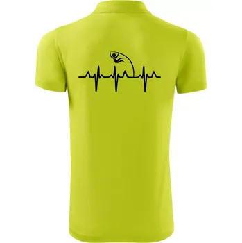 Pánská košile EKG skok o tyči - Polokošile Victory sportovní (dresovina) - 2XL ( Limetková )