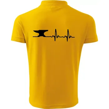 Pánská košile EKG kovář - Polokošile pánská Pique Polo 203 - M ( Žlutá )