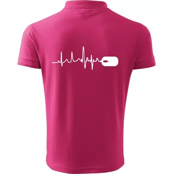 Pánská košile EKG myš - Polokošile pánská Pique Polo 203 - M ( Purpurová )