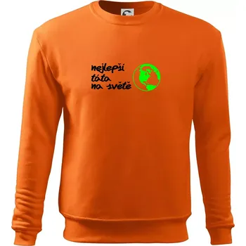 Pánská mikina Nejlepší táta na světě - Mikina Essential pánská - M ( Oranžová )