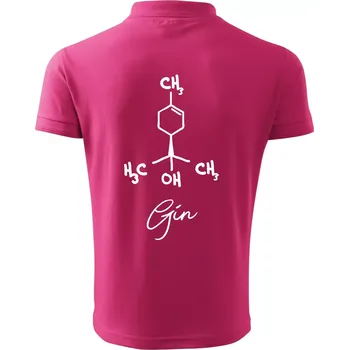 Pánská košile Barová chemie - gin - Polokošile pánská Pique Polo 203 - 3XL ( Purpurová )